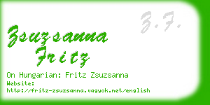 zsuzsanna fritz business card